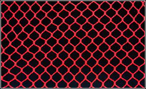 Light Duty 3/4” Nylon Open Net Trampoline Net for Stiletto 23 Fwd 1 pc w/lacing slides for sale.