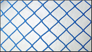 Ultra Pro 1-1/4” Polyester Open Net Trampoline Net for Lagoon 560 off center catwalk for sale.