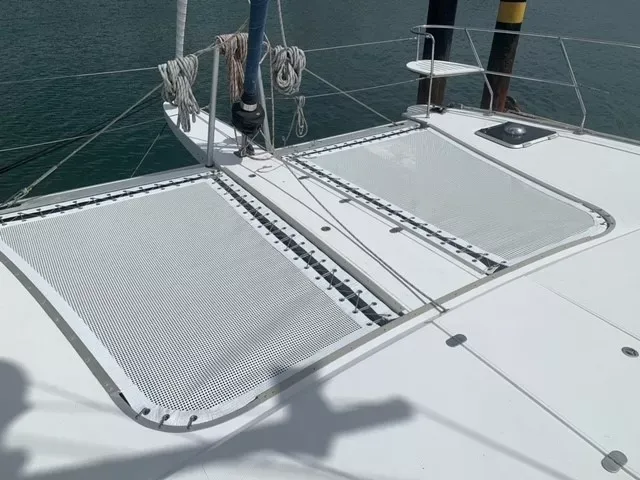 Square Hole Mesh for a Atlantic 55 catamaran trampoline net main picture