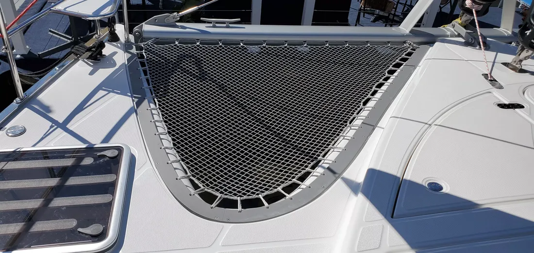 UltraPro 1-1/4” Polyester Open Net for a SeaRail 19 catamaran trampoline net main picture