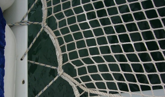 Figure 1: Example Point Load Failure On Rope Border Net.