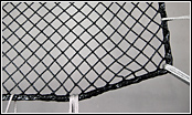 Black Dyneema Netting with Rope Border on Stiletto 30  2 pc Fwd w/o cutouts
