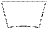 Drawing of High Durability Leopard 46 1pc Trampoline for sale.