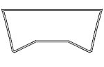 Drawing of High Durability Moorings 4800 1pc Trampoline for sale.
