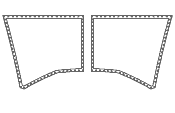 Drawing of High Durability Moorings 4800 2pc Trampoline for sale.