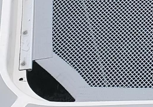 Coated Polyester Mesh with boltrope border