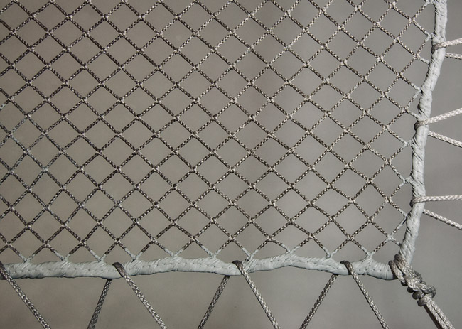 Black Dyneema 1 inch Open Net with rope border