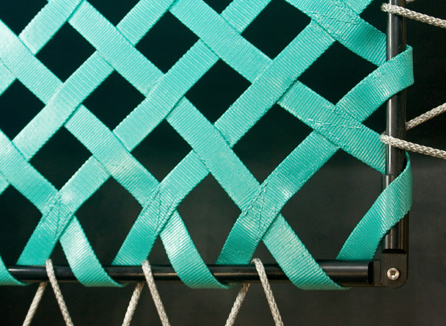 1 inch Webbing Net Vinyl Coated with 1-1/2 inch Holes and webbing loop border